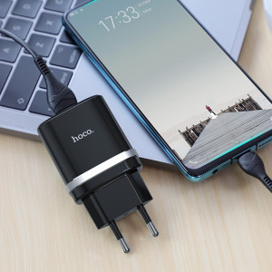 Сетевое зарядное устройство Type C  - HOCO Smart QC3.0 Charger (Quick Charge 3.0) Черное | Фото 3